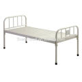Einfache flache Plain Metall Stahl Bett medizinische Bett auf Verkauf guter Preis